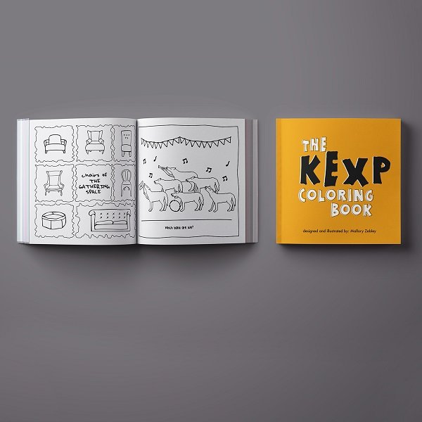 KEXP Coloring Book Design