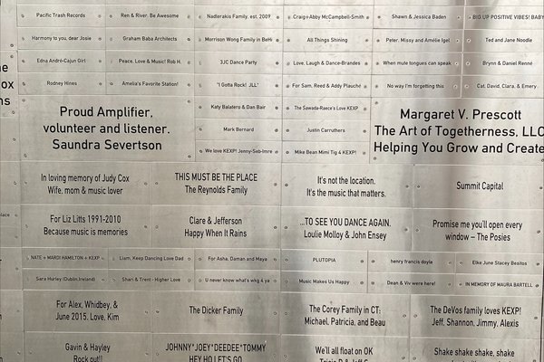 Donor Wall - Section 3