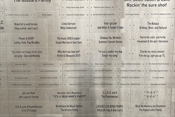 Donor Wall - Section 4