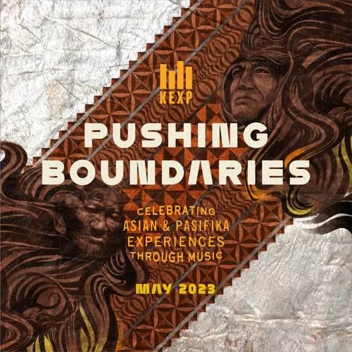 Artwork by Toka Value, a piece titled “Tūtūpakanava” -- reads "KEXP Pushing Boundaries: Celebrating Asian & Pasifika Experiences Through Music. May 2023.