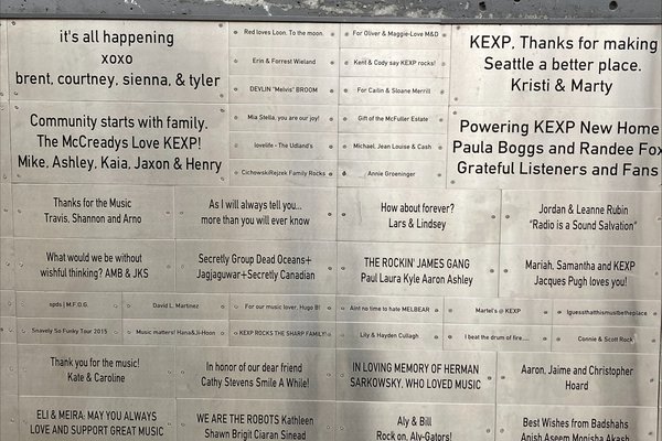 Donor Wall - Section 2