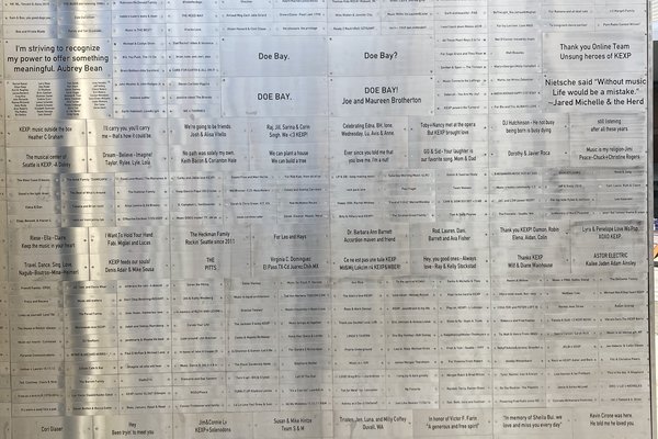 Donor Wall - Section 10